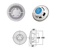 COPPIA CASSE ACUSTICHE STAGNE MARINE A 2 VIE 100W ø 180 mm - NAUTICA BARCA