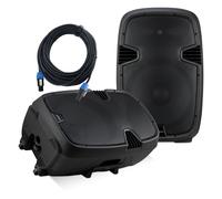 Coppia Casse Altoparlante Attiva Passiva PA Diffusore Amplificata Bluetooth 15''
