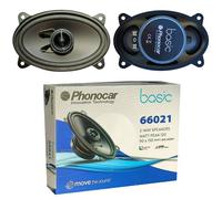 Coppia Casse Altoparlanti Ovali 9x15cm 4x6" Phonocar 66021 Coassiali per Auto