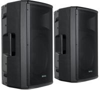 Coppia Casse Amplificate Attiva Bluetooth USB SD 15'' Diffusore 2-Band EQ 500W
