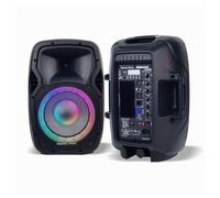 COPPIA CASSE AUDIO AMPLIFICATE 2000W EXTREME SOUND 12" BLUETOOTH USB RGB XEVO-12