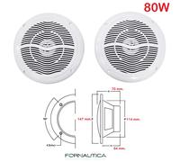 COPPIA CASSE MARINE NAUTICHE A DUE VIE 80W - BARCA GOMMONE - ACCESSORI NAUTICA