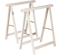 COPPIA CAVALLETTI PIEGHEVOLE CAVALLETTO IN LEGNO ABETE 75x75cm