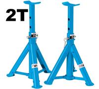 COPPIA CAVALLETTI PIEGHEVOLI SOLLEVA SOLLEVAMENTO SOLLEVA AUTO 2 TON FERVI 0067