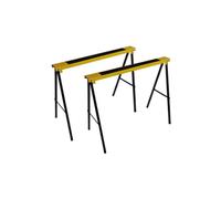 Coppia Cavalletti Richiudibili in Metallo Cavalletto Supporto da Lavoro 2 Pezzi