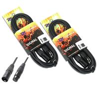 COPPIA CAVI AUDIO PROFESSIONALI XLR CANNON MASCHIO FEMMINA 1,5 METRI PROLUNGA