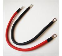 Coppia Cavi Batteria Rosso e Nero 50mm2 con occhielli M8 ai lati L 75 cm