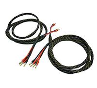 Coppia cavi per casse acustiche Hi-Fi BI-WIRING, twistati, rame OFC puro con connettori a scelta: Banana BFA, Banana, Banana a Pipa, Forcella o Puntale (4 mt., BANANA A PIPA)