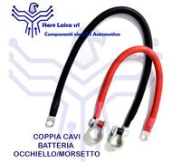 COPPIA CAVO BATTERIA CABLATO CAPICORDA E MORSETTI AUTO MOTO NAUTICA FOTOVOLTAICO