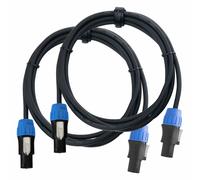Coppia Cavo Speakon Maschio 2-Pin 2,5m Casse Acustiche Passive Amplificatore
