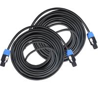Coppia Cavo Speakon Maschio 25 Metri Casse Passive Amplificatore 2 Poli 2,5mm²