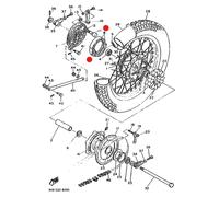 Coppia ganasce ceppi freno mozzo yamaha ø 149,6 x 25 mm