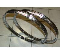 COPPIA CERCHI ACCIAIO STEEL RIM MOTO GUZZI GUZZINO 22.5 x 1.35 36F (26 X 1.3/4)