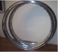 COPPIA CERCHI ALLUMINIO ALUMINUM RIM MV AGUSTA 175 CS DISCO VOLANTE 19 X 185 ...