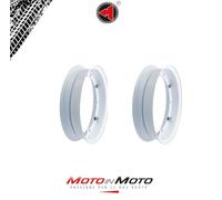 COPPIA CERCHI BIANCHI PIAGGIO VESPA RALLY 180 200 SPRINT VELOCE 150 P 150X