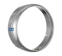 Coppia Cerchi Coprifaro Cromati Interno Esterno Compatibile Con Royal Enfield