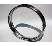 COPPIA CERCHI CROMATI MOTO GILERA GIUBILEO 98 MISURE 17 X 1,6 36 FORI