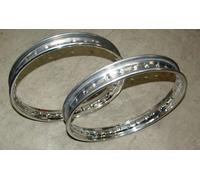 COPPIA CERCHI IN ALLUMINIO ALLOY RIMS MOTO GUZZI GALLETTO 17 X 160 32 FORI