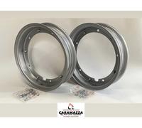 COPPIA CERCHI RUOTA ANT.+POST. VESPA PK 50-PX 125-ET3 PRIMAVERA 3.00x10 3.50x10