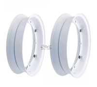 COPPIA CERCHI RUOTA BIANCO 3 00 10 VESPA 50 ET3 PRIMAVERA PX 125 150 200