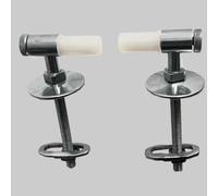 COPPIA CERNIERA BETA UNIVERSALE FISSA BASCULANTE Cromata Cerniere Sedili Wc