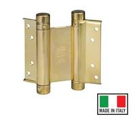 COPPIA CERNIERA BOMMER A MOLLA OTTONE 75 mm ANTE PORTA PORTE FAR WEST SALOON