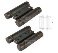 COPPIA CERNIERA BOMMER MOLLA BRONZO 125 MM ANTE PORTA PORTE FAR WEST SALOON