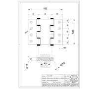 COPPIA CERNIERE A MOLLA AZIONE DOPPIA IN ALLUMINIO col. ARGENTO art. 138/PA IBFM