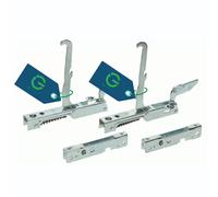 COPPIA CERNIERE DESTRA + SINISTRA E PORTARULLI PER PORTA FORNO SMEG 691330361