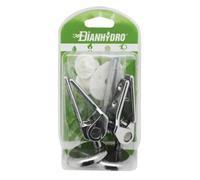 COPPIA CERNIERE SOVRAPPOSTE CON VITE INOX BLISTER per Copriwater e Sedili WC