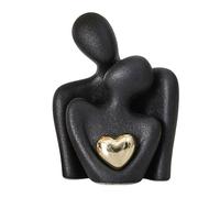 Coppia che abbracciano la statuetta - Scultura romantica in ceramica moderna | Decorazione accento di coppia estetica | Astratto Decorare la figura d'amore | Decorazione per la casa, il soggiorno