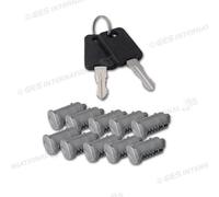 COPPIA CHIAVI CON 10 CILINDRI CHIAVE RETTANGOLARE
