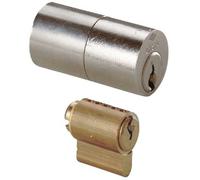 COPPIA CILINDRI ESTERNI 0G150-12 HAND CISA - OTTONE NICHELATO CHIAVI 3 X 1A63...