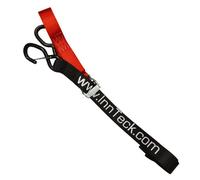 COPPIA CINGHIE FERMA MOTO ROSSE/NERE 35MM nero rosso