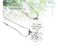 Coppia Collana Set L'amore tra di noi sarà sempre e per sempre San Compleanno