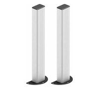 COPPIA COLONNINA IN ALLUMINIO 50 CM ANODIZZATO CON BASE CANCELLO AUTOMATICO
