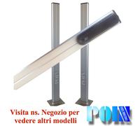 COPPIA COLONNINE COLONNINA IN ALLUMINIO X FOTOCELLULA FOTOCELLULE A TENUTA IP65