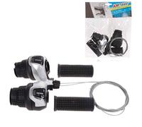 Coppia Comandi Cambio Bici MTB Bicicletta Manopole 6x3 Marce manopole maniglia