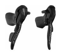 Coppia Comandi Cambio Road 3x9V in Alluminio Nero Compatibili Shimano