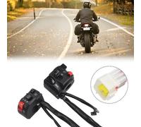 Coppia Comandi Leva 22mm 7/8" Sinistro Destro Interruttore 12V Luci Moto