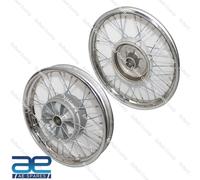 Coppia Completa Cerchione Wm2 Jawa 250 350 Cw 36 Fori Con Raggi Da 16"