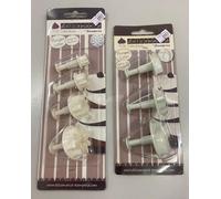 Coppia confezioni stampini ad espulsione decorazione torte DolceMania CakeDesign