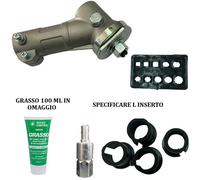 Coppia Conica Decespugliatore Universale, Asta 24-25-26mm-Inserto-Testina-Italy