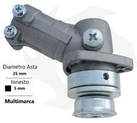 COPPIA CONICA PER DECESPUGLIATORE DIAM. ASTA 25 MM INNESTO QUADRO 5 MM BG 013200