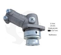 Coppia conica per decespugliatore diametro asta 25 mm innesto ovale 5,5 x 7