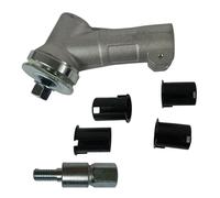 Coppia Conica Universale per Decespugliatore Ø24-28 mm con 5 Adattatori + Inserto Quadro o Scanalato e dentato tipo z7 9 10 denti a Scelta (Coppia conica + inserto Z7 7 denti)