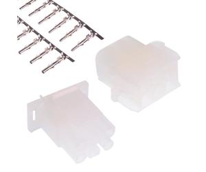 Coppia Connettore Wire N Lock Maschio 6 Vie Switch Electronics 6.35mm 6 Pin