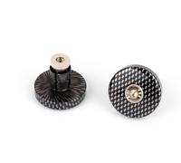 Coppia contrappesi bilancieri per manubrio moto motori Piatti Ø 13 Tipo Carbonio