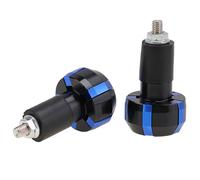 Coppia contrappesi IRON BLU per manubrio 22mm universali moto QJFD