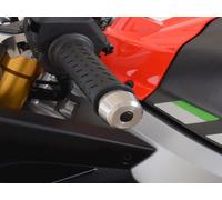 COPPIA CONTRAPPESI MANUBRIO ACCIAIO INOX R&G PER APRILIA TUONO 125 2021-2024
